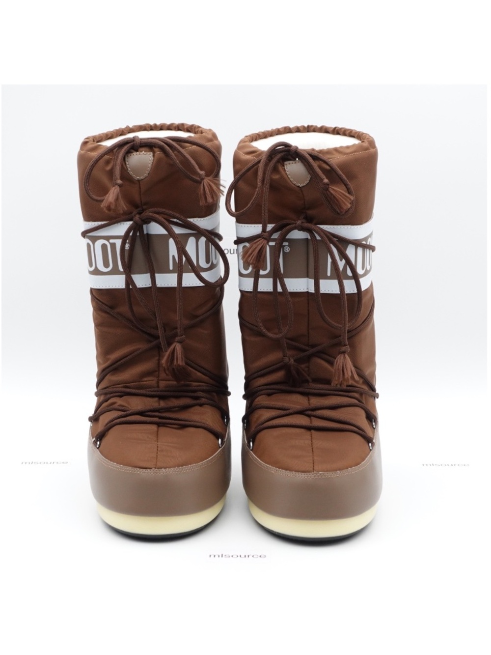 NEW Moon Boot Icon Nylon Snow Boots 80D1400440-M005 Shitake - Picture 3 of 16